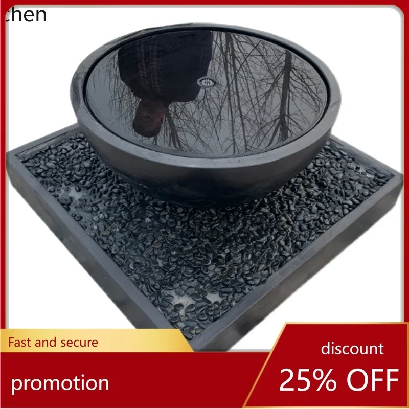 AB  Stone Carving Fountain Landscape Outdoor Stone Fountain Water Pool Courtyard Landscaping