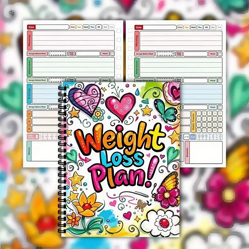 Weight Loss Plan Book My Weight Loss Diary 12 Weeks Fitness Journal Progressive Goal Setting Monthly Planner Health