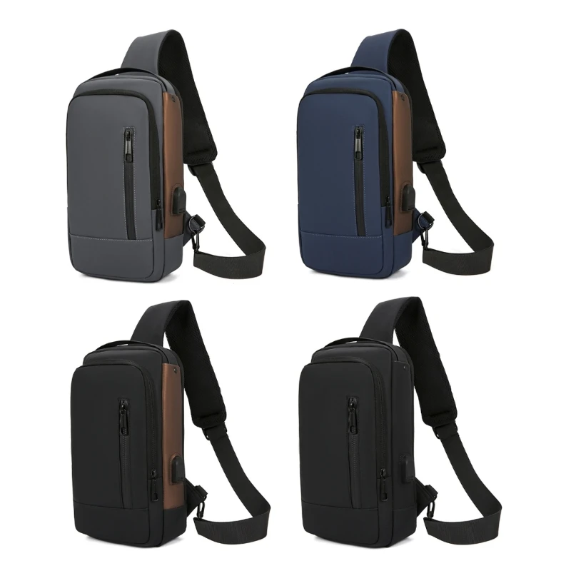 Anti-Thief Shoulder Bag with Password Lock Backpack Casual Crossbody Chest Bag