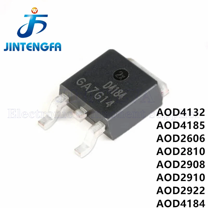 10PCS AOD4185 D4185 TO-252 40V 40A 62.5W DPAK SMD P-Channel Enhancement Mode Field Effect Transistor