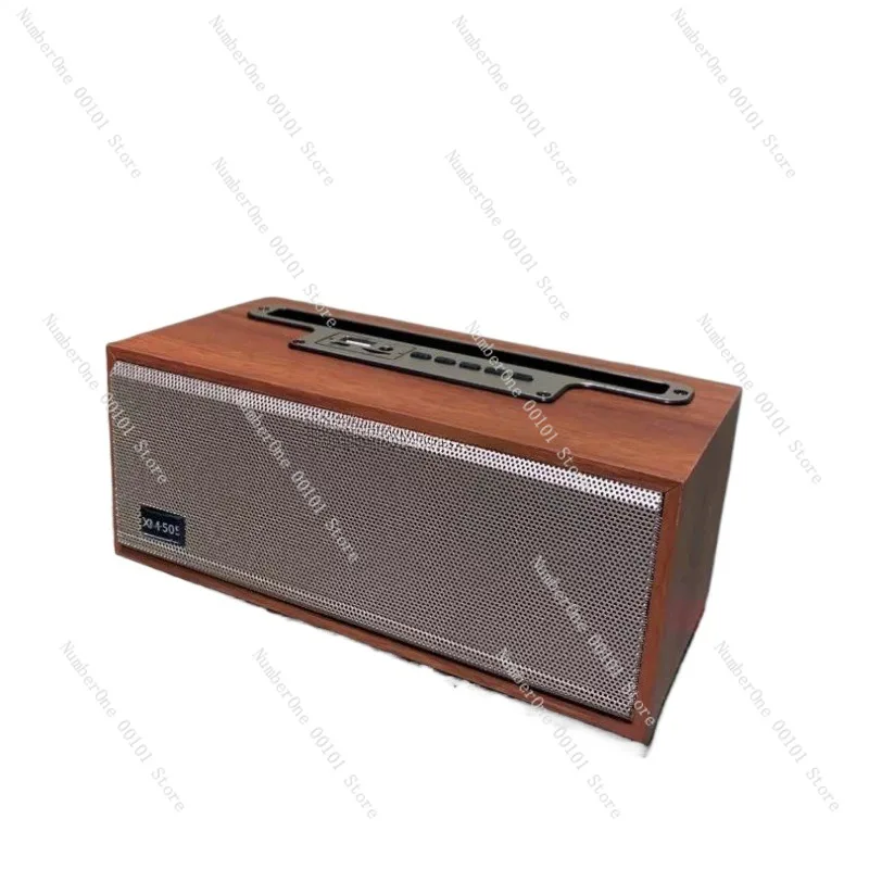 Vintage Wooden Bluetooth Speaker Retro Wireless Audio Subwoofer TF Card Slot Desktop Sound Box for Home Computer Laptop Music