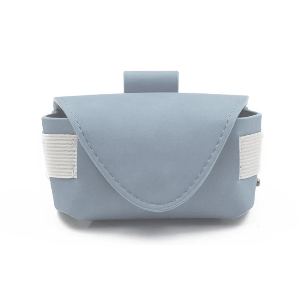 Magnetic Buckle Golf Ball Waist Bag Waterproof PU Leather Golf Belt Bag Mini 2 Balls Golf Ball Container