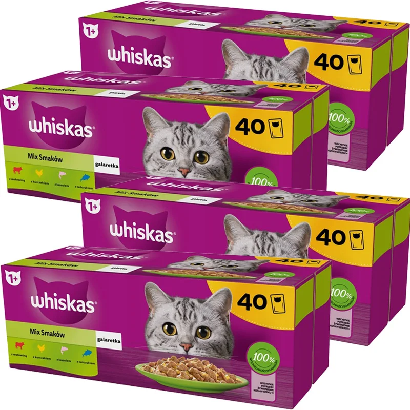 WHISKAS WET KARMA FOR CAT MIX TASTE IN GALARETCE 85g x 160