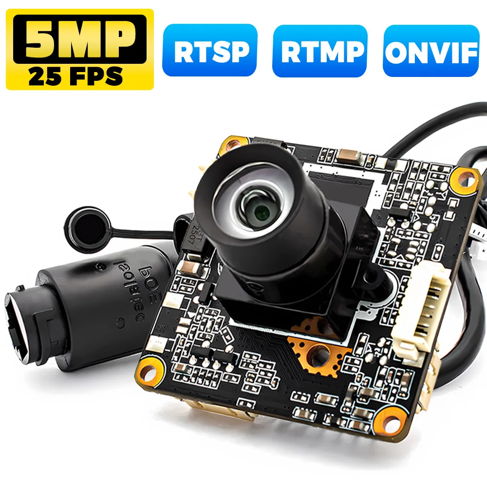 

5MP IP Camera POE Mini Network Webcam Box IMX335 CMOS Onvif RTSP Videolink With No Distortion Lens Push Video Stream To YouTube