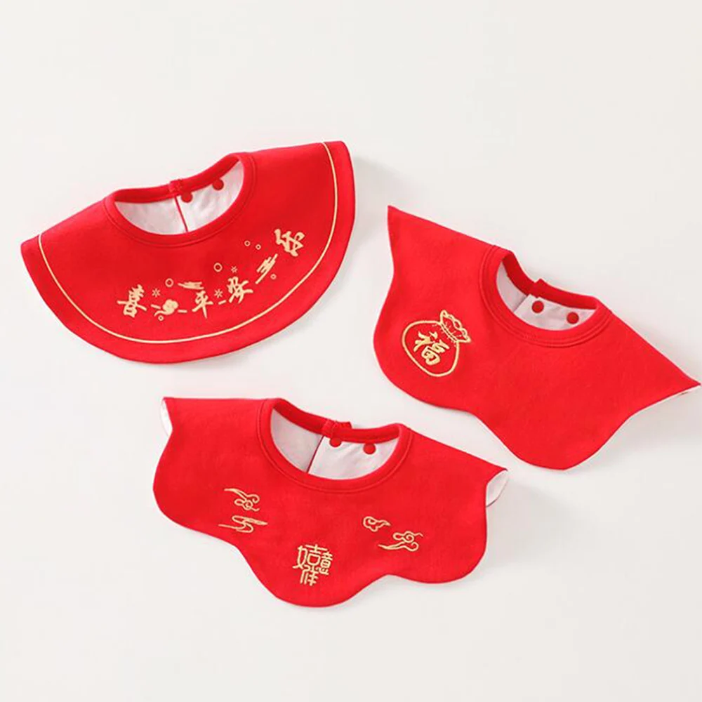 

Baby Feeding Bibs Waterproof Rotatable Saliva Towel Newborn Bandana Drool Bibs Children Apron New Year Wholesale Baby Bibs