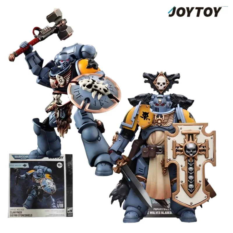 

JOYTOY Genuine JOYTOY X Warhammer 40K Series Wolf Squad [3.0 Remake] Space Wild Wolf Game Character Model 1/18 Movable Model