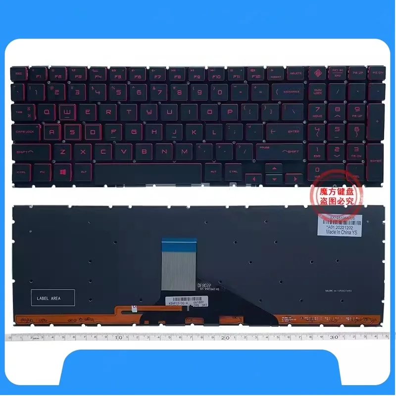 

Новая американская клавиатура для HP 15-DC TPN-C143 15-DH TPN-Q211, клавиатура с подсветкой ноутбука