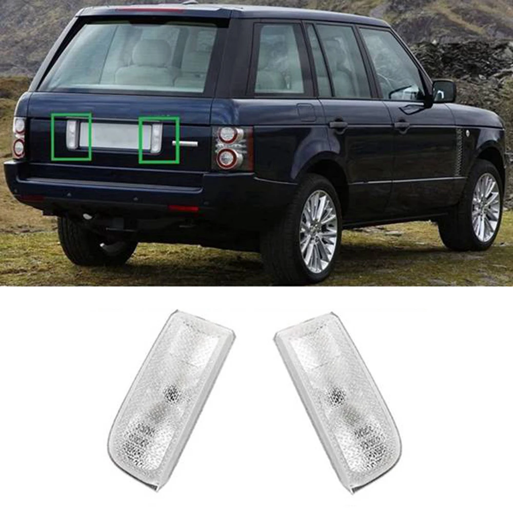 Lâmpada de backup reversa da porta traseira para land rover range rover 2002-2012 luz da placa de licença xfd 000053   Esquerda