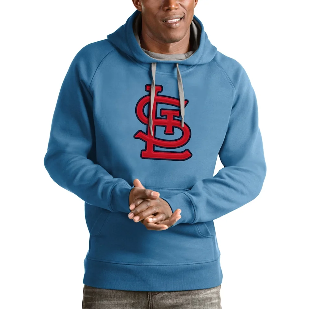 2024 Autumn And Winter New Men's And Women's St. Louis Light Blue Cardinals Printed Pullover Hoodie Children's Casual Top