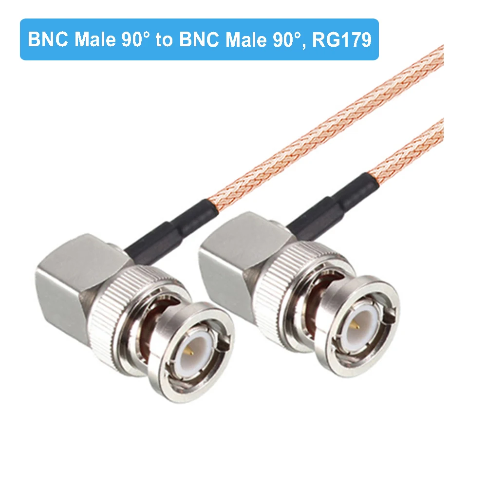 BEVOTOP RG179 75-Ohm-Kabel, BNC-Stecker auf BNC-Buchse, RF-Adapter, Pigtail für Videokamerasystem, RF-Koaxialkabel, Überbrückungskabel