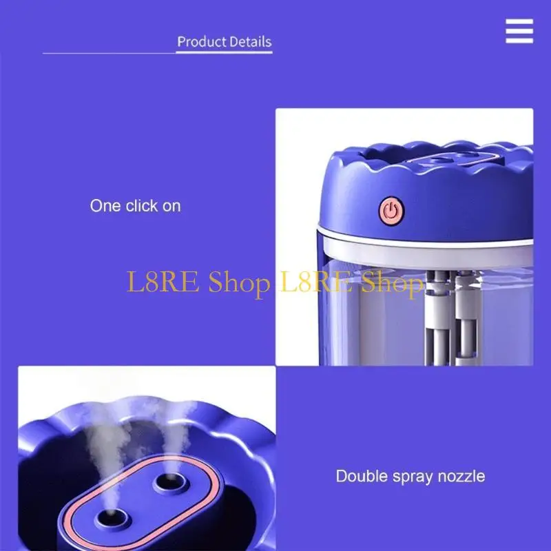 L8RE Simulation Flame Aroma Diffuser USB Flame Effect Air Humidifier Ultrasonic