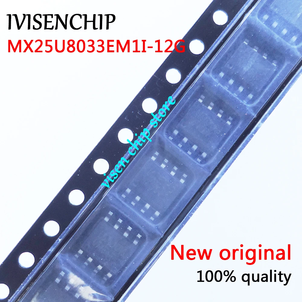 10pieces MX25U8033EM1I-12G 25U8033E MX25U4033EM1I-12G 25U4033E SOP-8  chipset