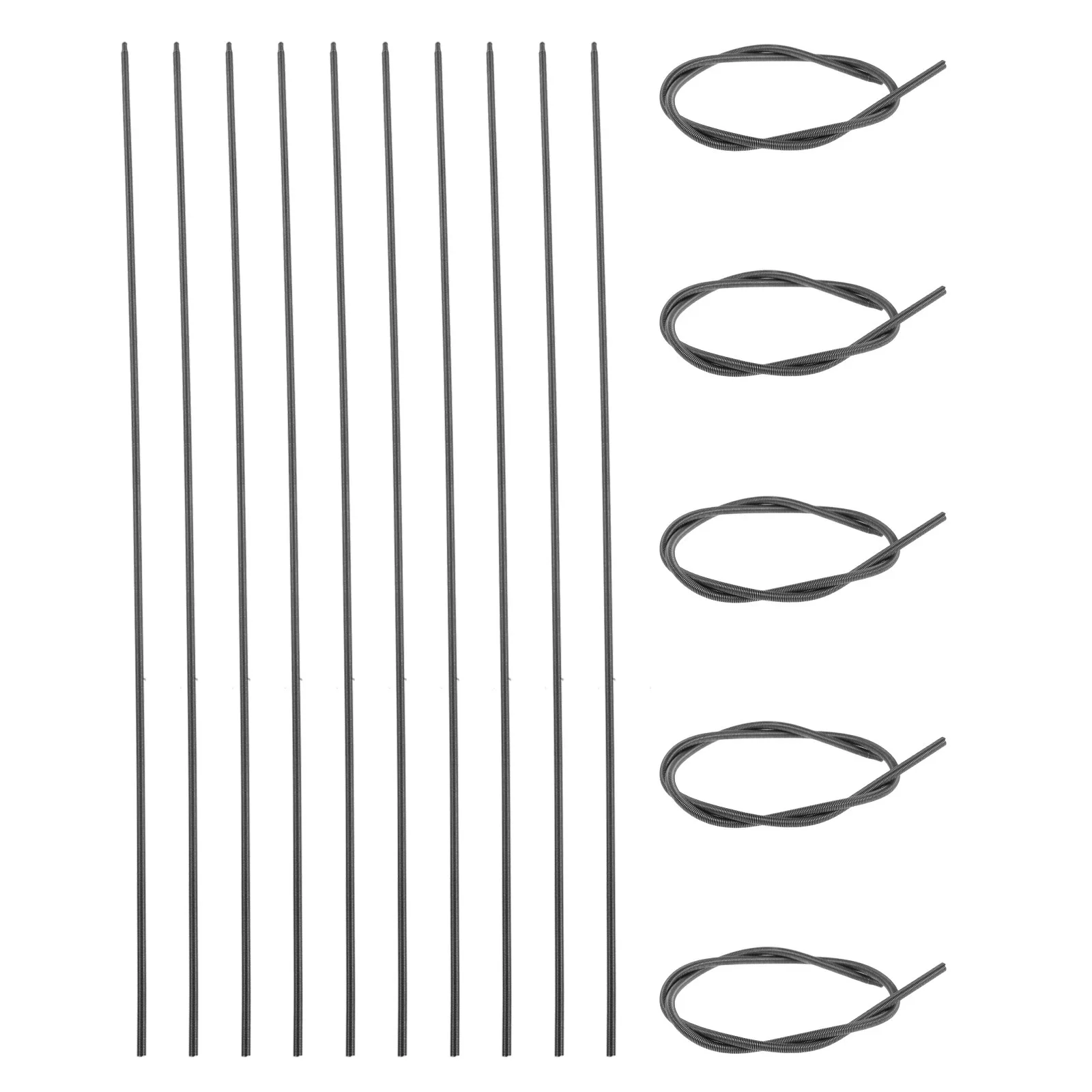 20Pcs Stainless Steel Earless Compression Spring Pointed Tip for Machine Maintenance Oil Seal Packaging Industrial Replacement