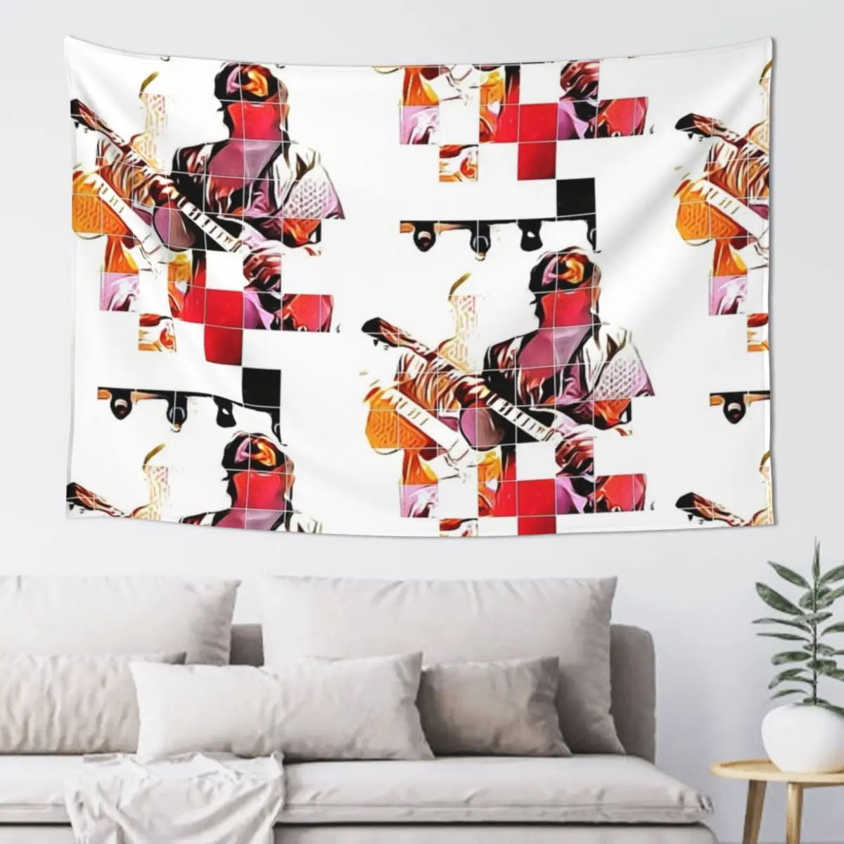 

Tony Iommi Pixel-led Tapestry Room Decor For Girls Home And Comfort Decor Funny Tapestry