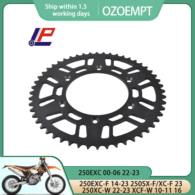 

OZOEMPT 520-52T Motorcycle Rear Sprocket Apply to 250EXC 00-06 22-23 250EXC-F 14-23 250SX-F/XC-F 23 250XC-W 22-23 XCF-W 10-11 16