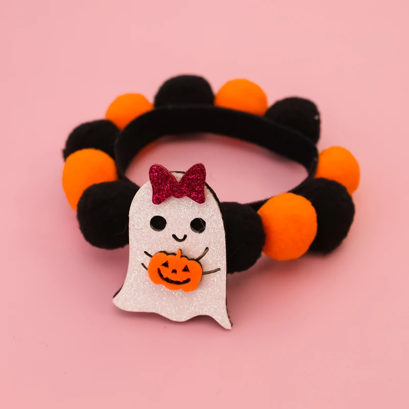 Halloween Dog Accessories Puppy Bow Tie Skull Pet Supplies Bow Pet Dog Bow Tie/tie Puppy Headdress  Harness