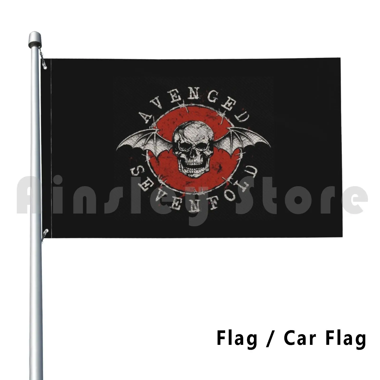 Untitled Flag Car Flag Printing Custom Rock Avenged Metal Sevenfold A7x Shadows Synyster Gates Zacky Vengeance Rev