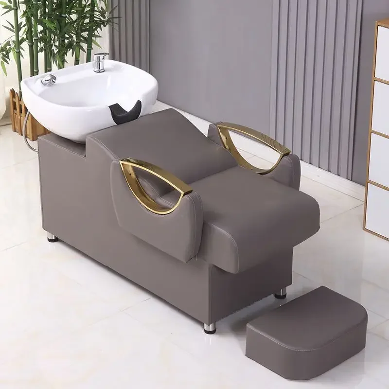 Luxury Lounge Comfort Shampoo Bed Massage Shower Sink Pillow Shampoo Chairs Hair Wash Beauty Cama De Champu Salon Furniture