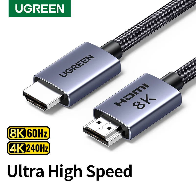 

UGREEN HDMI Cable 8K/60Hz for PS5 Xiaomi TV Box Ultra High Speed Certified 8K@60Hz Cable 48Gbps Dolby Vision HDCP2.3