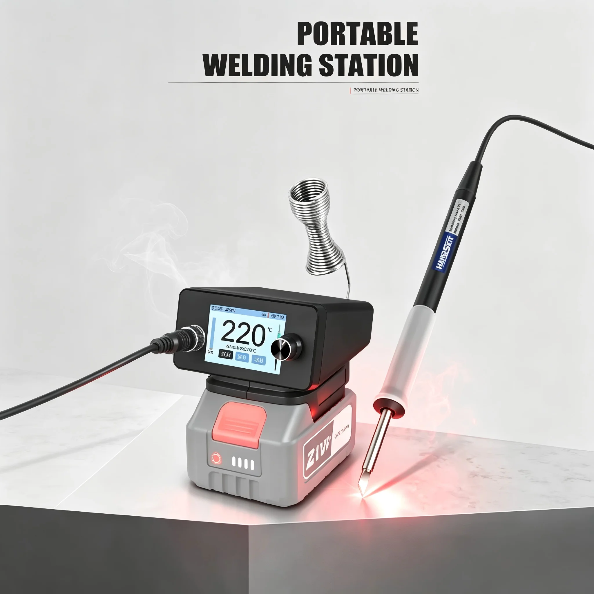 Motorcycle Cleaning Repair Tools H4 Wireless Soldering Station 4-in-1 Auto Sleep