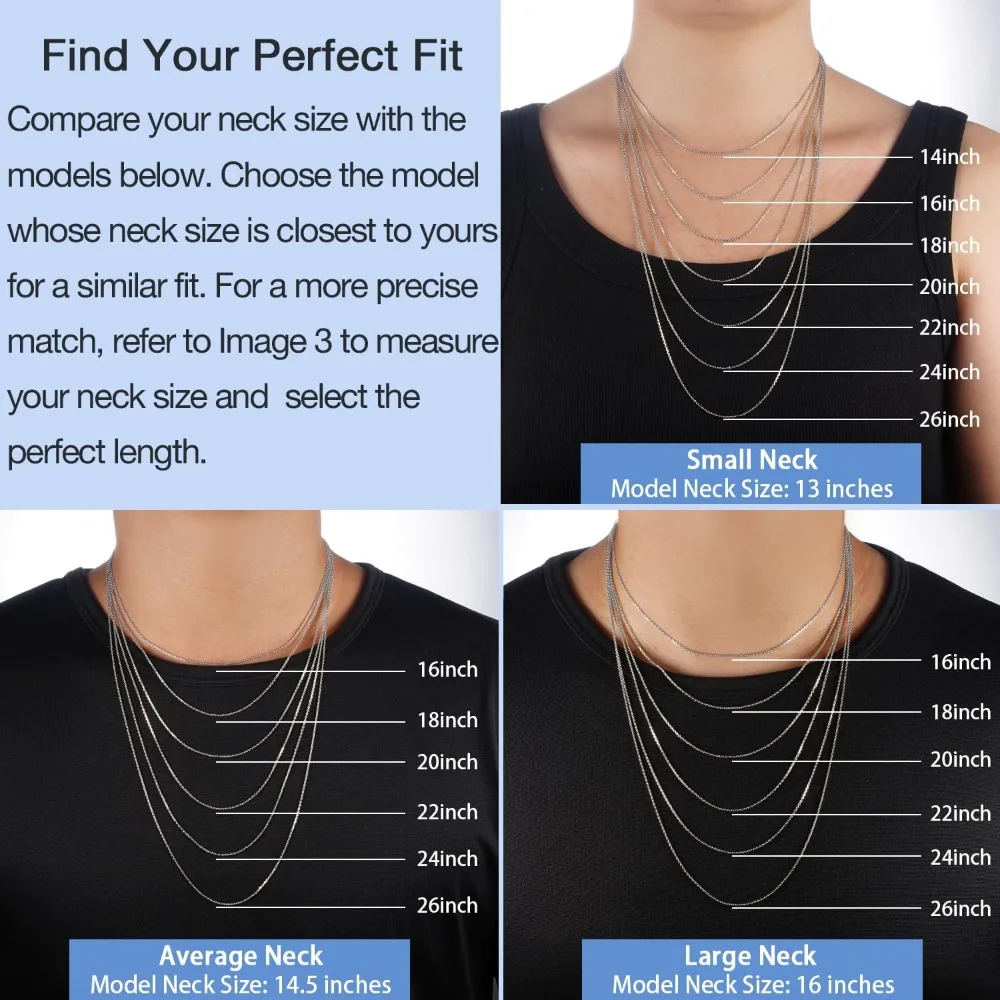 1pc New Simple Versatile Rolo Chain Necklace Spring Claw Clasp 16 18 20 22 24 Inch Ins Style