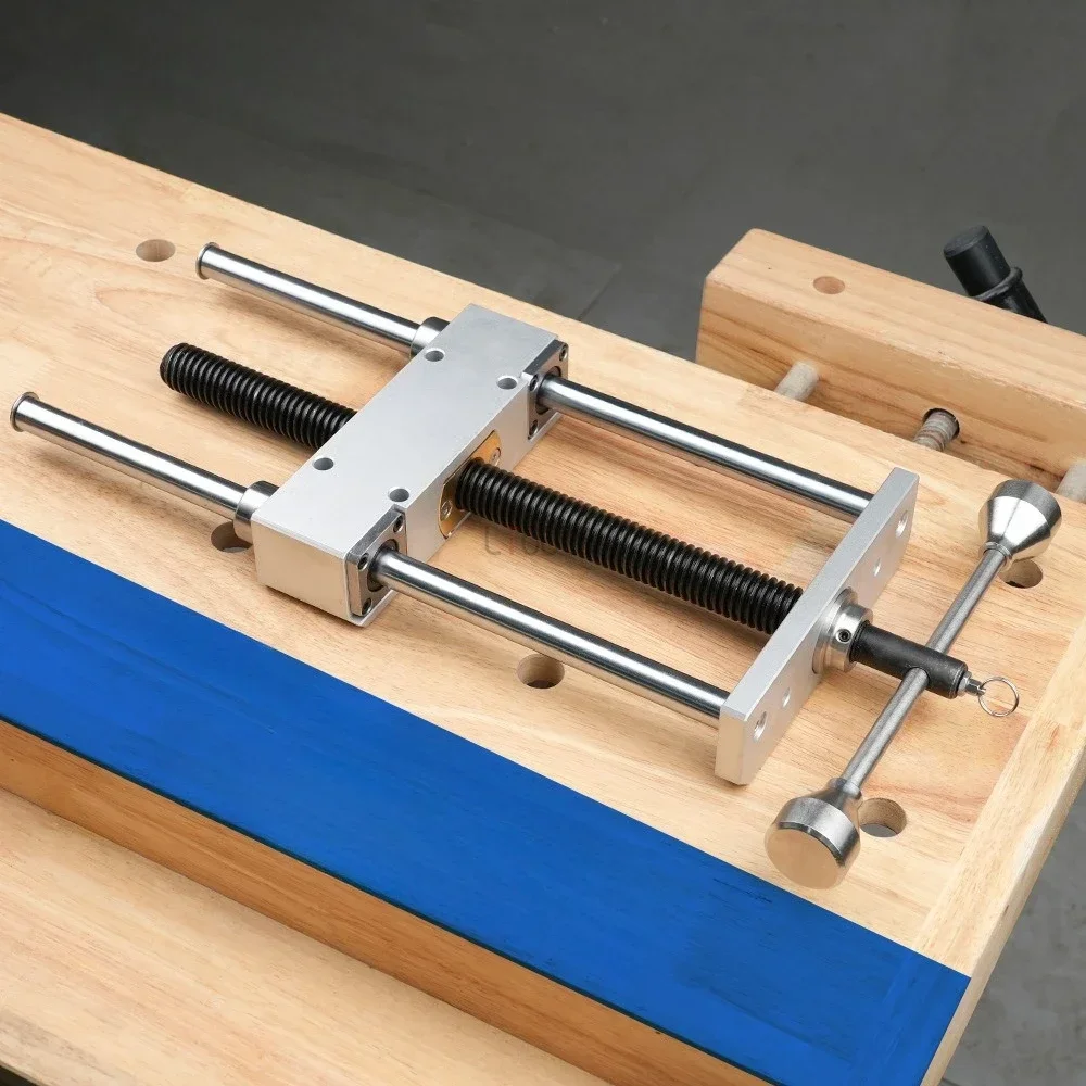 Woodworking Precise Heavy Duty Table Connecting Double-Rod Cnc Clamp Bed Metal Vise Clip Fixed DIY Woodworking Table Clamp