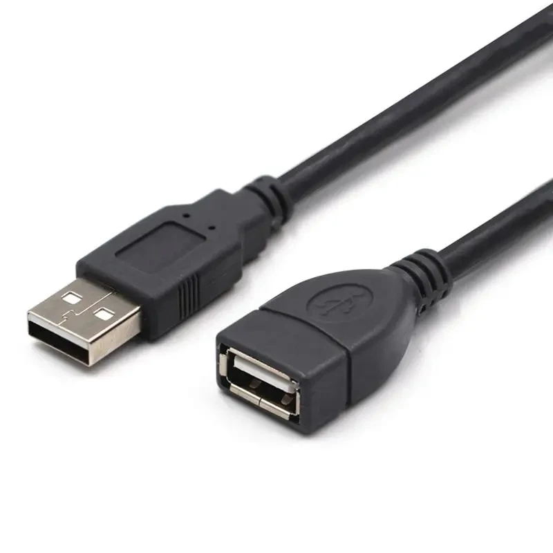 USB Cable Manufacturer Direct Sale, All-Copper Black USB Extension Cable USB Public-To-Female A/F Data Extension Cable