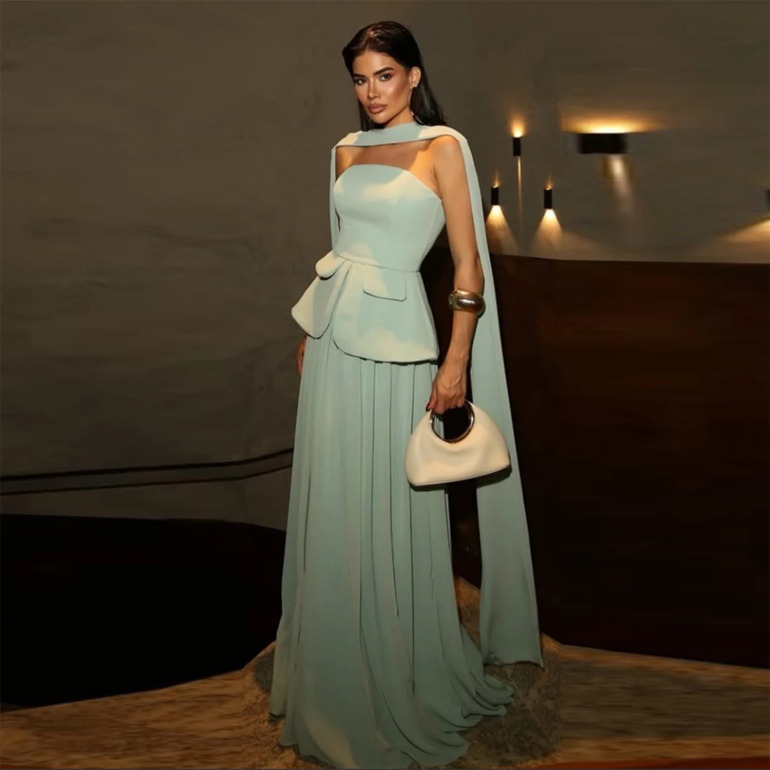 Elegant Satin A Lin… - image