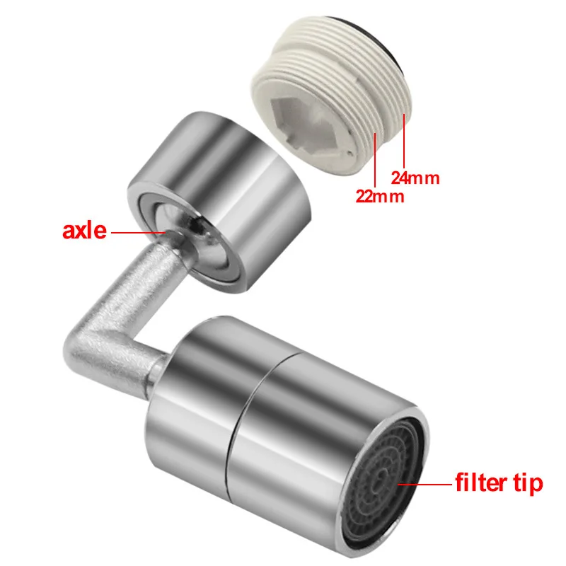 Universal Splash กรองก๊อกน้ำหัวสเปรย์อ่างล้างหน้า Extender อะแดปเตอร์ Kitchen Tap หัวฉีดยืดหยุ่นก๊อกน้ำ Sprayer