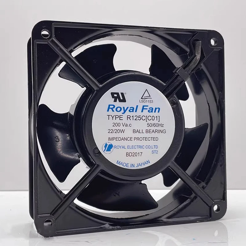 Tipo R125C (C01) 200V ventola originale interamente in metallo resistente alle alte temperature