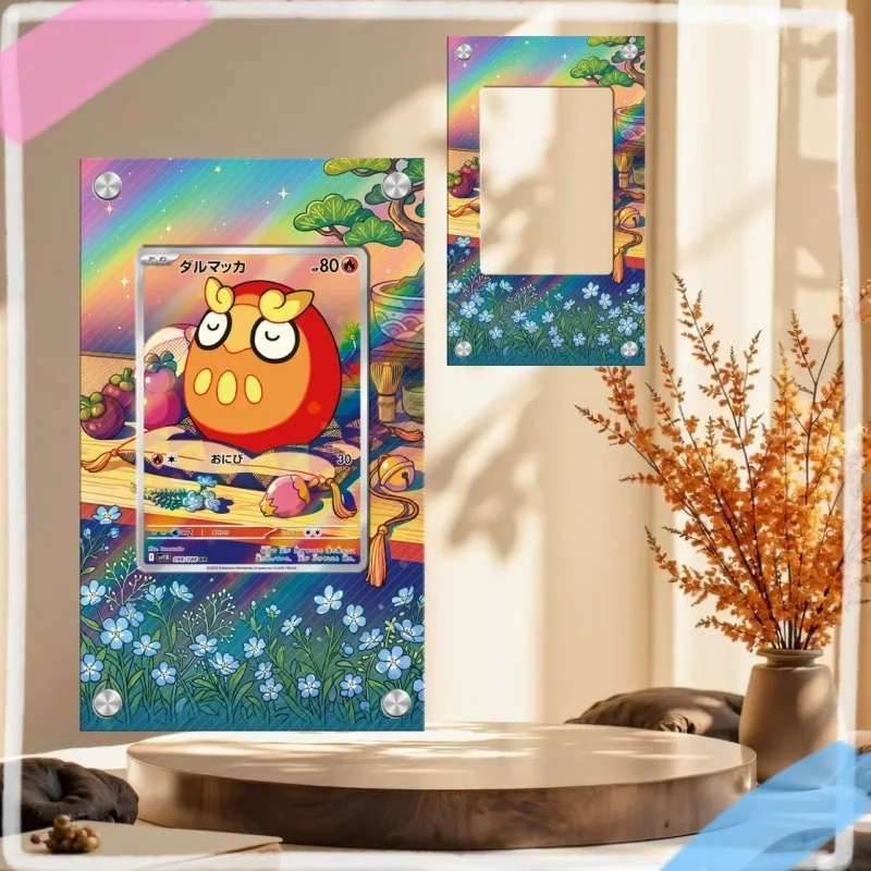 expositor-de-arte-para-cartao-pokemon-darumaka-chaveiro-ptcg-colecionaveis-de-jogos-de-anime-merchandising-de-anime-estojo-protetor-de-acrilico-brinquedos-presente