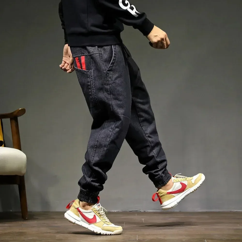 

Man Loose Baggy Jeans Hiphop Skateboard Denim Pants Street Dance Hip Hop Rap Male Trouses Chinese y2k streetwear men clothing