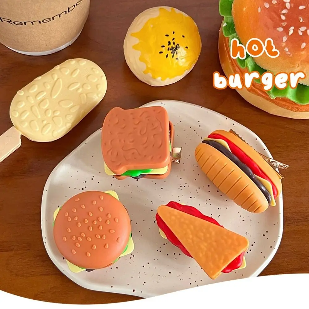 Sandwiches Simulation Food Hairpin Ice Cream Korean Style Barrette Cute Hair Clip Side Clip Child Duckbill Clip