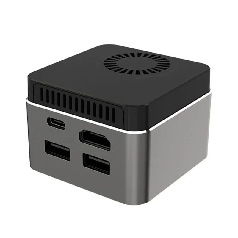 Pocket Desktop Computer 8GB J4125 Msata 256GB 512GB DDR4 4K Entertainment TV Box Palm-sized Mini PC Gamer Hot sales