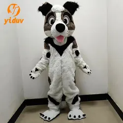 Furry Fox Husky Cosplay Mascot Costume Plush Wolf Dog Adult Play Animal Costume Halloween Carnival Stage Show Props Gifts