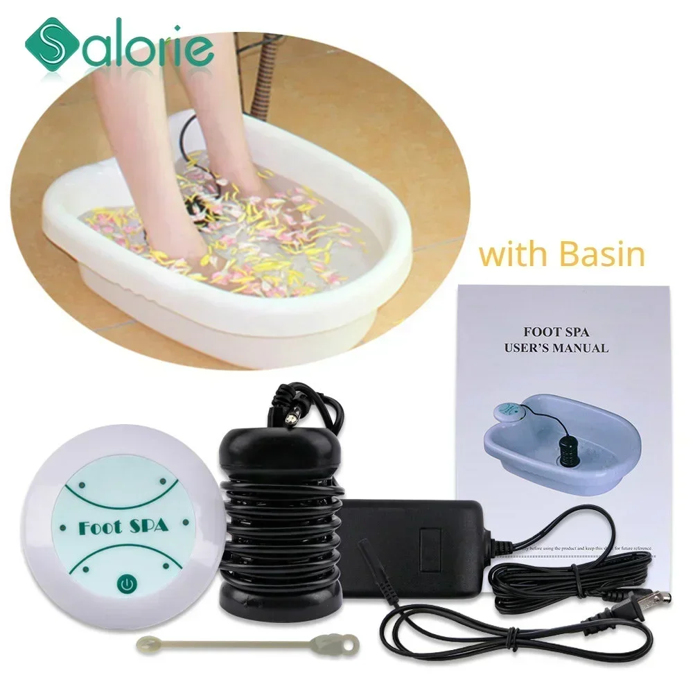 Foot Detox Ionic Spa Machine with Basin Tub Ionic Detoxifier Footbath Machine Plantar Aqua Massage Aqua Cell  Foot Bath Array