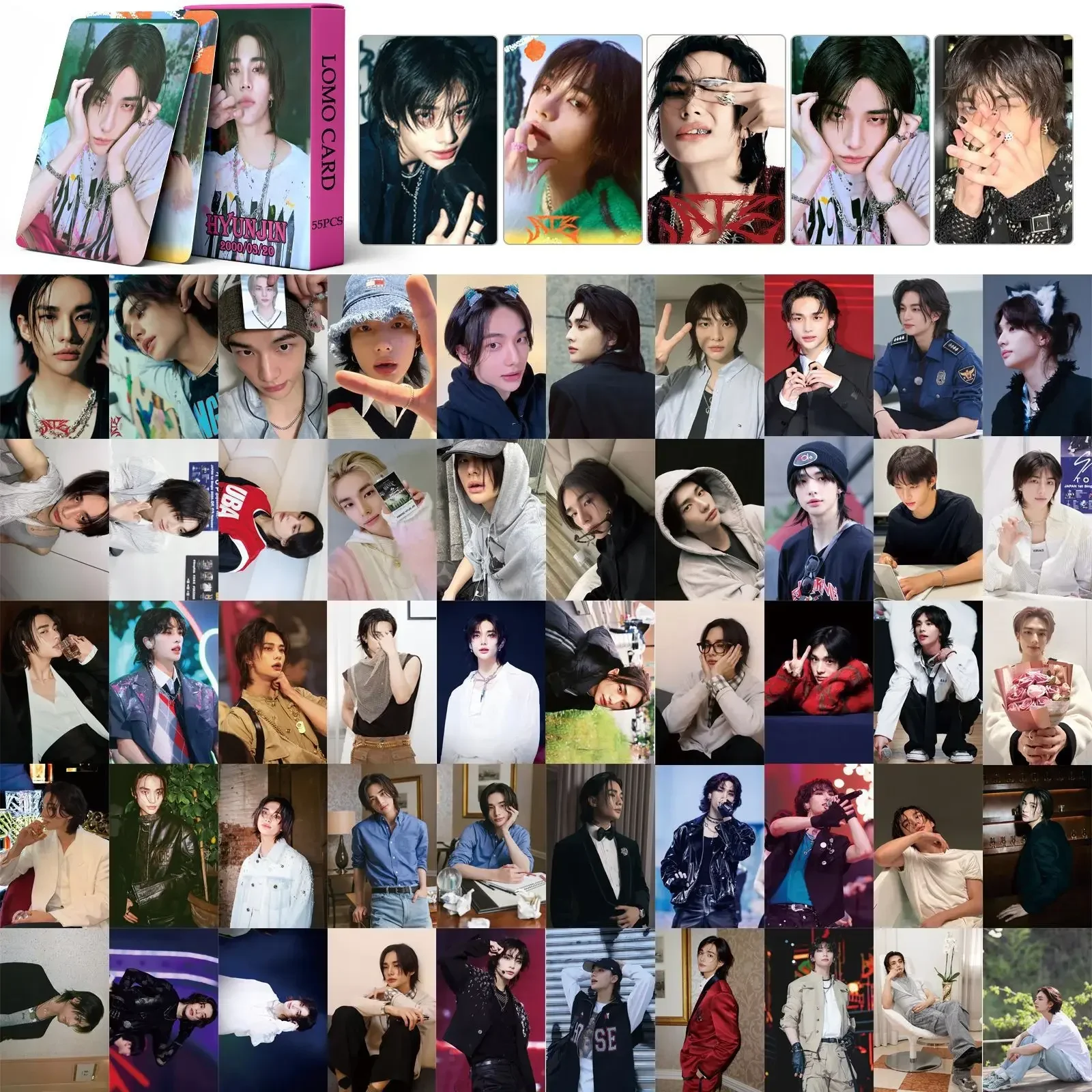 New Ablum ATE Lomo Card Bang Chan Photo Print Pictures Photocard For Fans Collection Postcards Gifts55Pcs/ Kpop