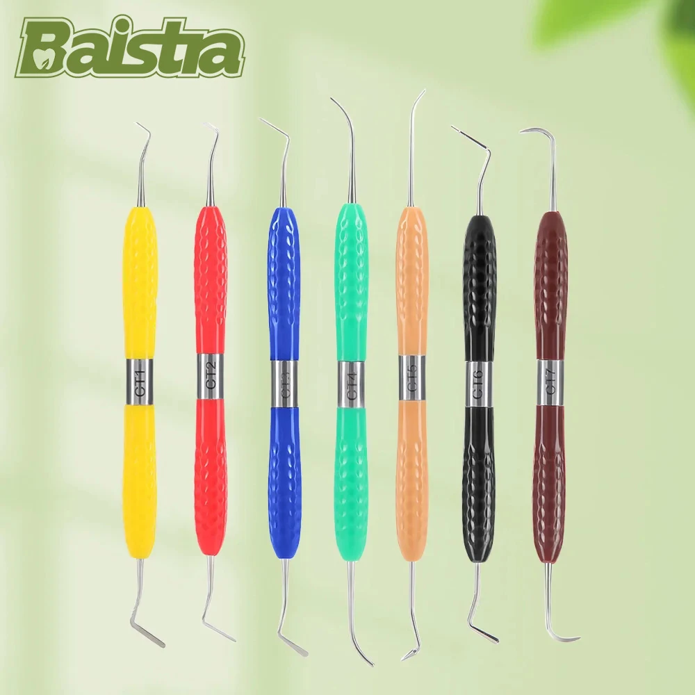 7 Pcs/Pack BAISTRA Dental Resin Filler Aesthetic Restoration Kit High Quality Fit For Resin Knife Plastic Dresser