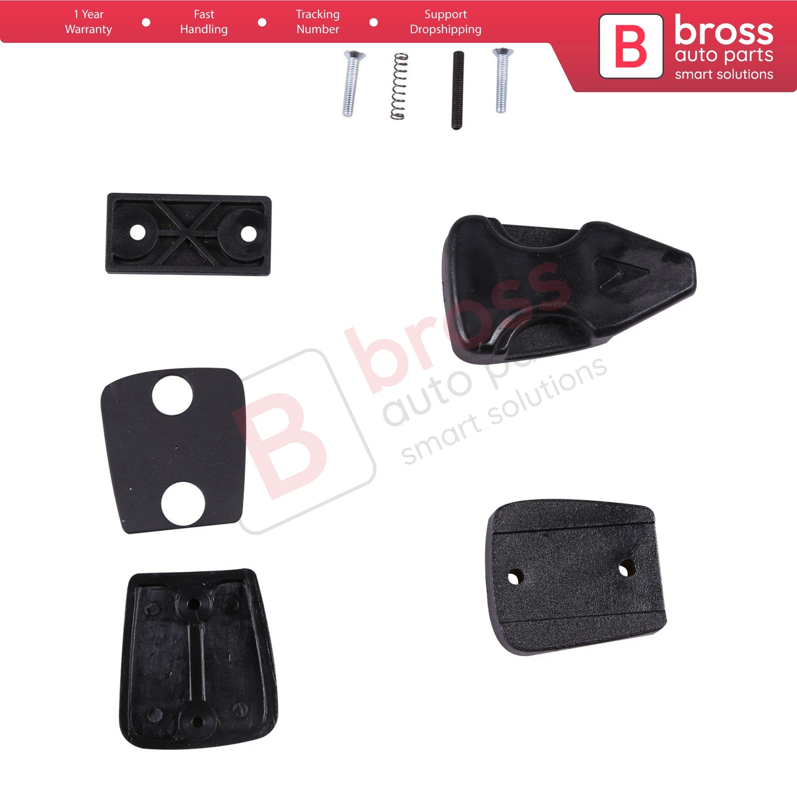 

BCF46 Side Sliding Window Latch Opener Grip Release Push Button Handle Set for Ford Transit MK6 V184 T16 2000-2006 1C1422996BB