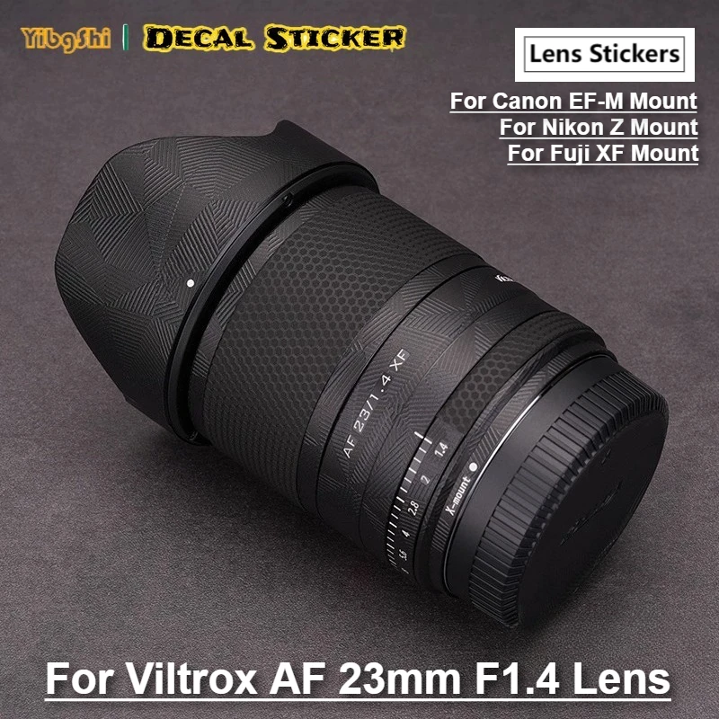 

Для объектива Viltrox AF23F1.4, премиальная наклейка на кожу, пленка для Viltrox AF 23 мм F1.4 STM, защитная крышка, наклейка