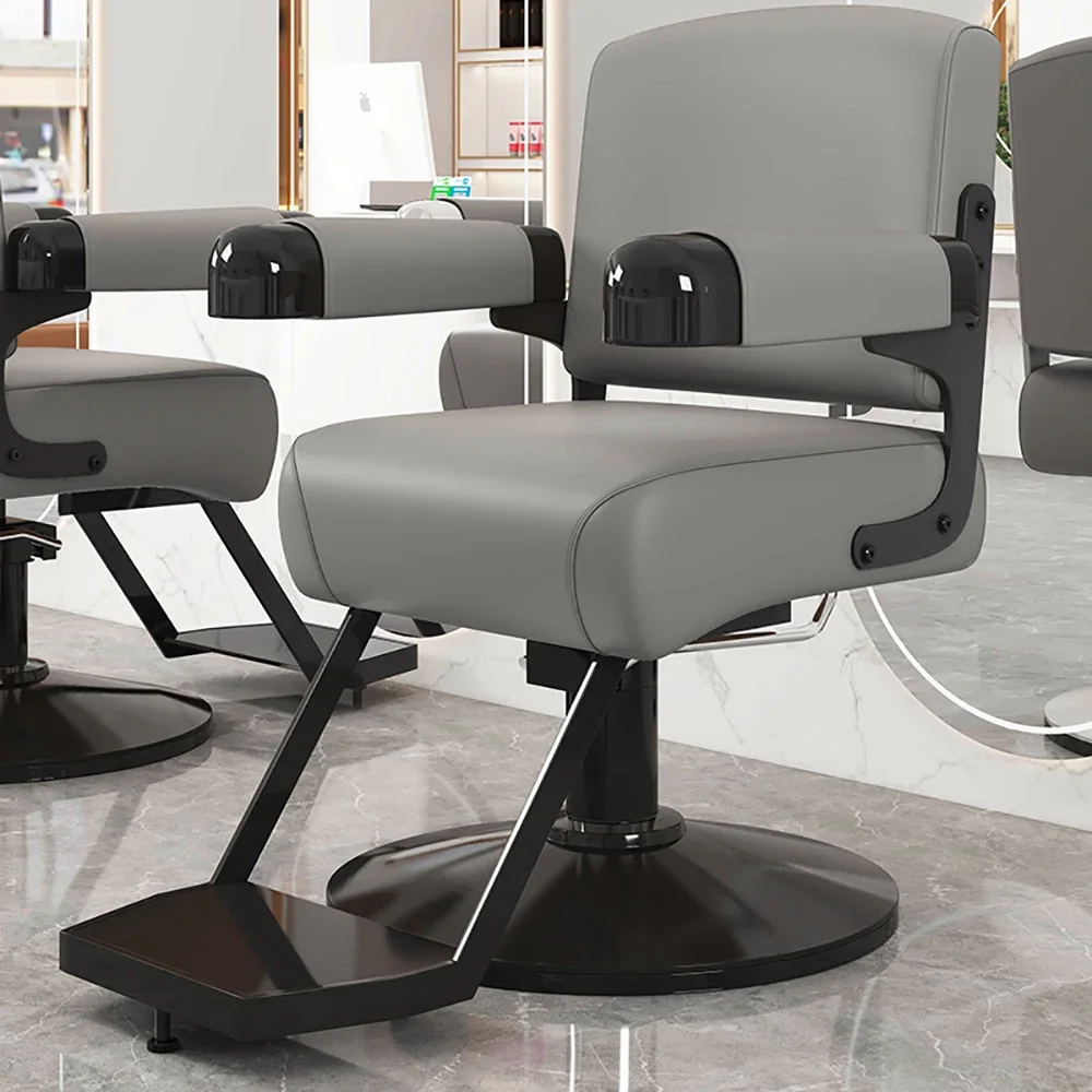 Comfortable Modern Barber Chair Aesthetic Vintage Elastic Delicate Salon Chair Stylist Ergonomic Silla Barberia Salon Furniture