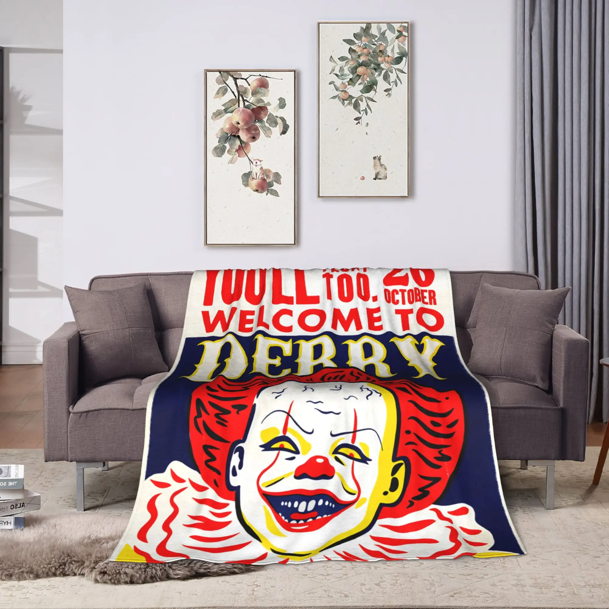 تكنولوجيا المعلومات مرحبا بكم في ديري 2025 بطانية جودة سوبر الدافئة رمي بطانية الشتاء الزخرفية الأريكة كرسي أريكة سرير الجدة المفرش