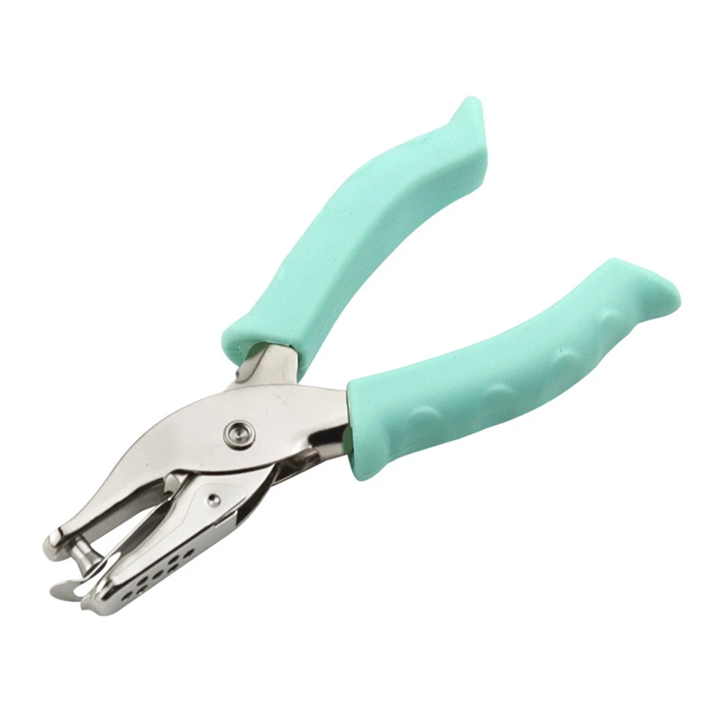 School Supplies 13.5*6.5*2cm Single Hole Punch Comfortable Grip Punch Pliers Mess-free Operation Robust Metal Material