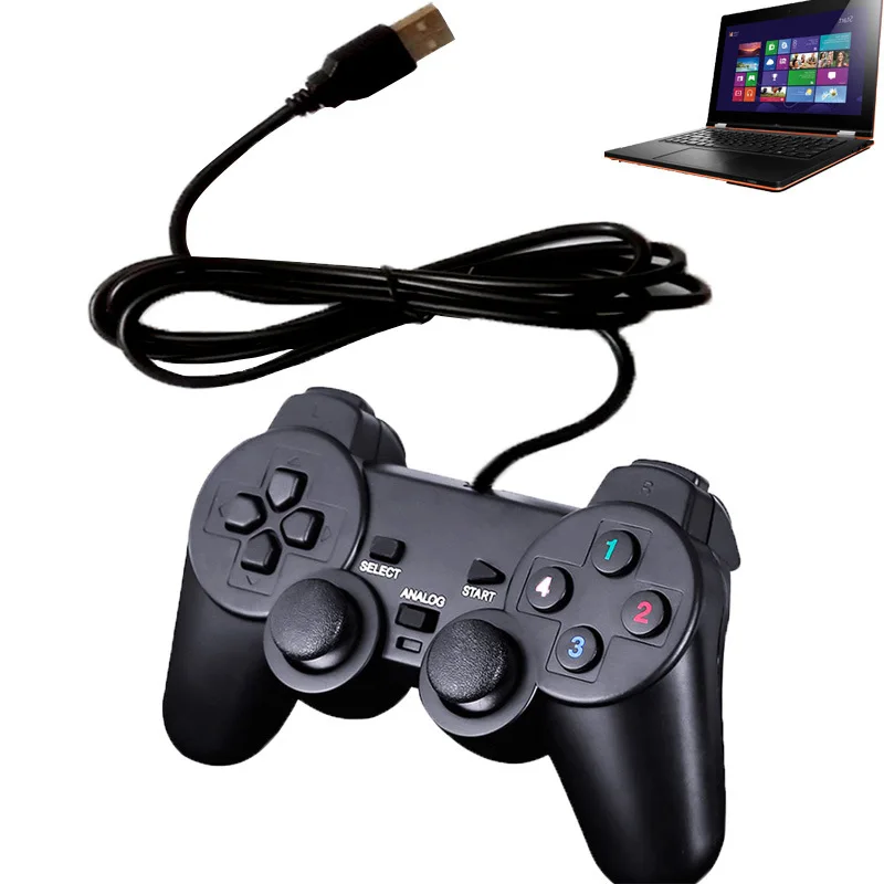 USB Wired Game Controller Joystick for PC Win7/Win8/Win10 for Laptop Desktop Computer Gaming