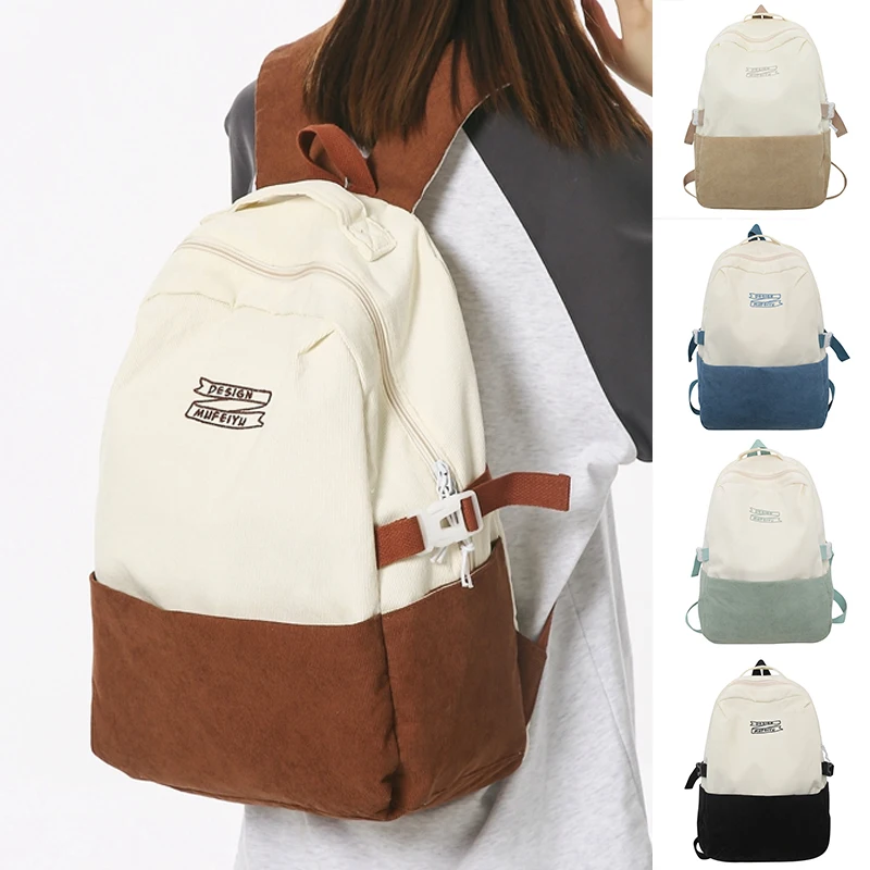 Mochila Estudantil Grande para Meninas, Mochila Escolar para Mulheres, Mochila Simples, Bolsas de Viagem de Lazer, Mochilas Femininas, Alta Capacidade, Nova Moda, 2023