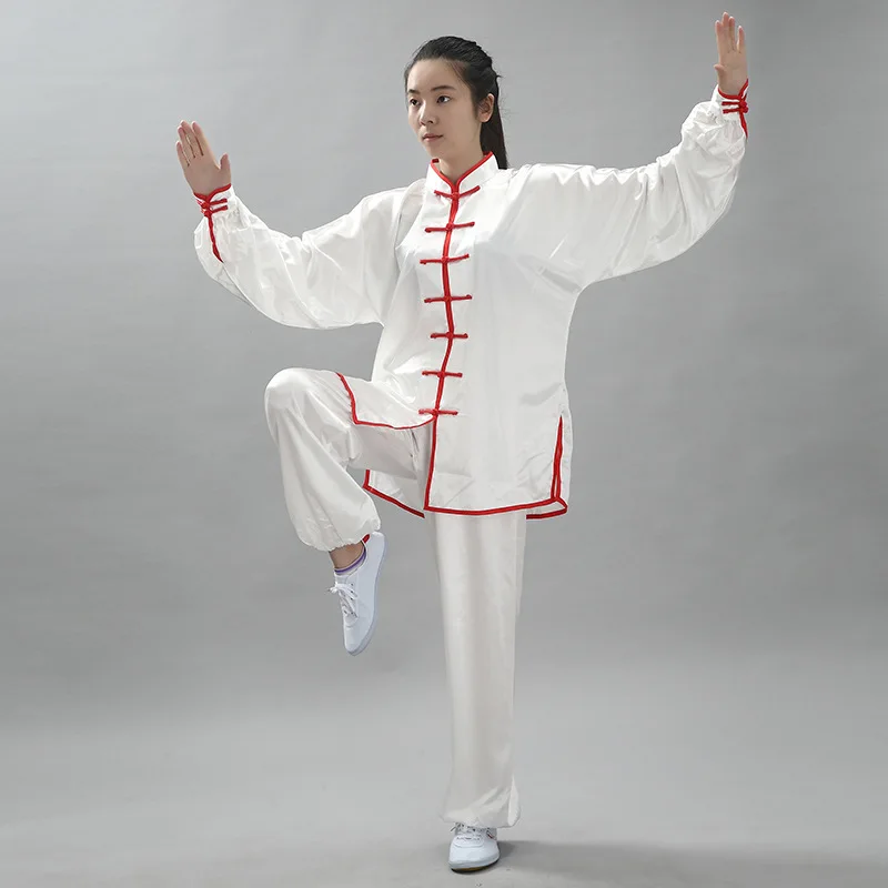 Chinese Wushu Clothing Kung Fu Costumes TaiChi Suits Elderly Morning Exercise Clothes Long Sleeved Unisex Performance Uniforms