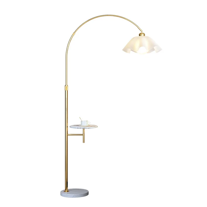 

petals, floor lamp, living room, sofa, side table, minimalist, light luxury, Nordic ins style