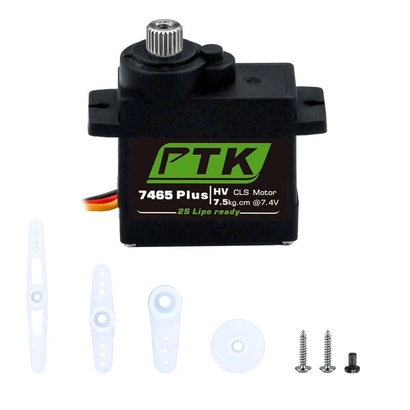 PTK 7465Plus MG-D 9g Digital Servo 9,3KG Hochdrehmoment Micro Servo Metallgetriebe Mini Servo RC Flugzeug Hubschrauber Drohne Auto Roboter