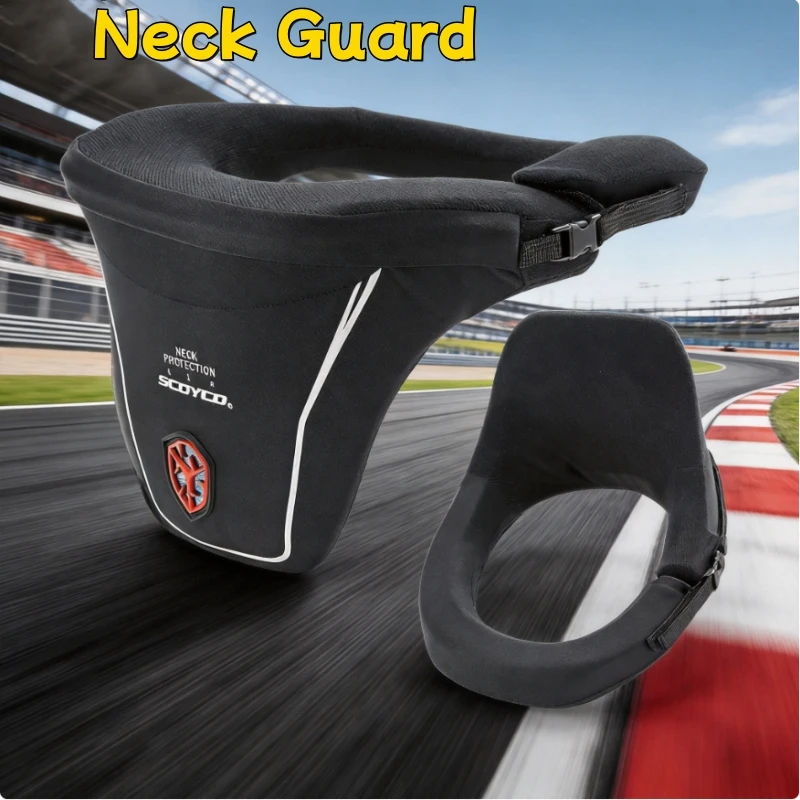 Unisex Comfort Neck Guard for Motorcycle Racing, Men Women All-Season Off-Road Protective Gear, Long Touring Neck Protection