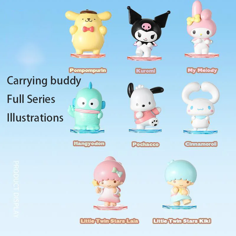 Miniso Sanrio Serie Tamagotchi Pudding Hond Gemini Kurumi Melodie Back Buddy Serie Blinde Doos Pacha Hond Vlek Echt Blind Doos